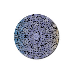 Mosaic Pattern Rubber Coaster (round)  by Bajindul