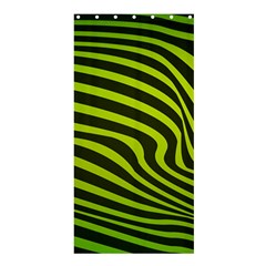 Wave Green Shower Curtain 36  X 72  (stall)  by HermanTelo