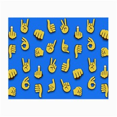 Emojis Hands Fingers Small Glasses Cloth by Bajindul