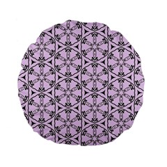 Texture Tissue Seamless Flower Standard 15  Premium Flano Round Cushions by HermanTelo