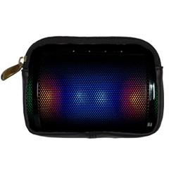 Black Portable Speaker Digital Camera Leather Case by Pakrebo
