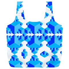 Cubes Abstract Wallpapers Full Print Recycle Bag (xl)
