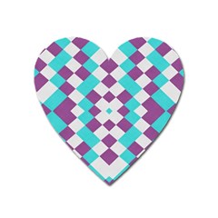 Texture Violet Heart Magnet by Alisyart