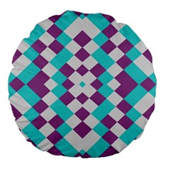 Texture Violet Large 18  Premium Flano Round Cushions