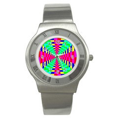 Maze Rainbow Vortex Stainless Steel Watch by HermanTelo