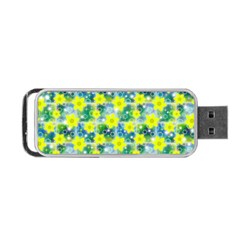 Narcissus Yellow Flowers Winter Portable Usb Flash (two Sides) by HermanTelo