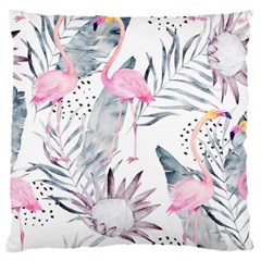 Tropical Flamingos Standard Flano Cushion Case (two Sides) by Sobalvarro