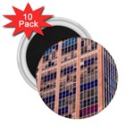 Low Angle Photography Of Beige And Blue Building 2.25  Magnets (10 pack) 