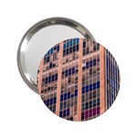 Low Angle Photography Of Beige And Blue Building 2.25  Handbag Mirrors