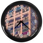 Low Angle Photography Of Beige And Blue Building Wall Clock (Black)