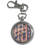 Low Angle Photography Of Beige And Blue Building Key Chain Watches
