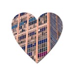 Low Angle Photography Of Beige And Blue Building Heart Magnet