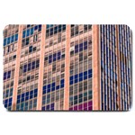 Low Angle Photography Of Beige And Blue Building Large Doormat 