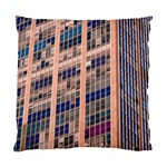 Low Angle Photography Of Beige And Blue Building Standard Cushion Case (One Side)