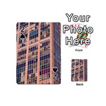 Low Angle Photography Of Beige And Blue Building Playing Cards 54 Designs (Mini)