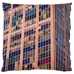 Low Angle Photography Of Beige And Blue Building Large Flano Cushion Case (One Side)