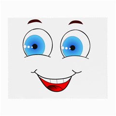 Smiley Face Laugh Comic Funny Small Glasses Cloth by Sudhe