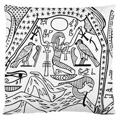Egyptian Hieroglyphics History Seb Standard Flano Cushion Case (two Sides) by Sudhe