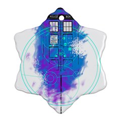 Tattoo Tardis Seventh Doctor Doctor Ornament (snowflake) by Sudhe