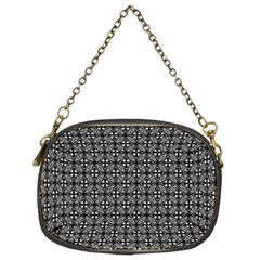 Pattern Background Black And White Chain Purse (two Sides)