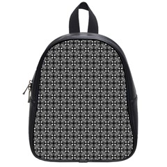 Pattern Background Black And White School Bag (small) by Simbadda