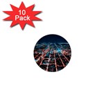 Aerial Shot Of Buildings 1  Mini Buttons (10 pack) 