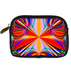 Abstract Art Fractal Art Digital Camera Leather Case by Sudhe