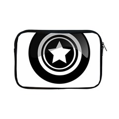 Star Black Button Apple Ipad Mini Zipper Cases by Pakrebo