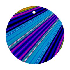 Background Colors Colorful Design Ornament (round)