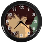 Punk Face Wall Clock (Black)