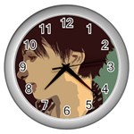 Punk Face Wall Clock (Silver)