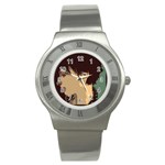 Punk Face Stainless Steel Watch Front