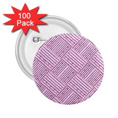 Wood Texture Diagonal Weave Pastel 2 25  Buttons (100 Pack) 