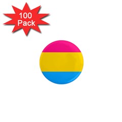 Pansexual Pride Flag 1  Mini Magnets (100 Pack)  by lgbtnation