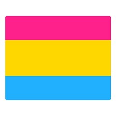 Pansexual Pride Flag Double Sided Flano Blanket (large)  by lgbtnation