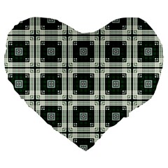 Pattern Design Texture Fashion Large 19  Premium Flano Heart Shape Cushions by Pakrebo