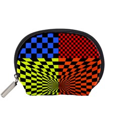 Checkerboard Again 7 Accessory Pouch (small) by impacteesstreetwearseven