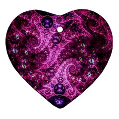 Fractal Art Digital Art Heart Ornament (two Sides) by Pakrebo