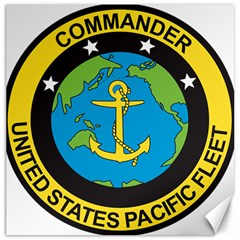 Seal Of Commander Of United States Pacific Fleet Canvas 12  X 12  by abbeyz71