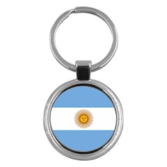 Argentina Flag Key Chain (round) by FlagGallery