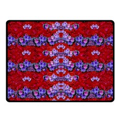 Flowers So Small On A Bed Of Roses Fleece Blanket (small) by pepitasart