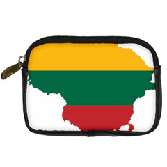 Lithuania Country Europe Flag Digital Camera Leather Case by Sapixe