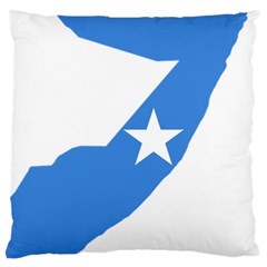Somalia Flag Map Geography Outline Large Flano Cushion Case (one Side) by Sapixe