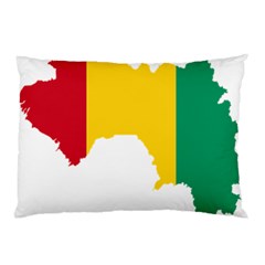 Guinea Flag Map Geography Outline Pillow Case by Sapixe
