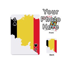 Belgium Country Europe Flag Playing Cards 54 Designs (mini) by Sapixe