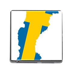 Sweden Country Europe Flag Borders Memory Card Reader (square 5 Slot)