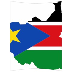 South Sudan Flag Map Geography Back Support Cushion by Sapixe
