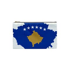 Kosovo Country Europe Flag Borders Cosmetic Bag (small) by Sapixe
