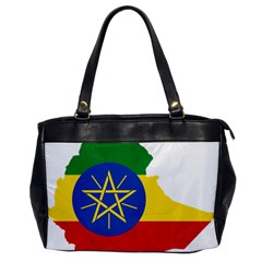 Ethiopia Flag Map Geography Oversize Office Handbag by Sapixe