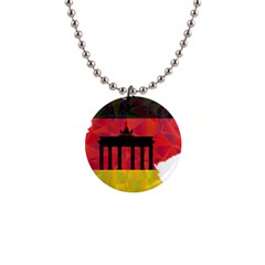 Republic Germany Deutschland Map 1  Button Necklace
